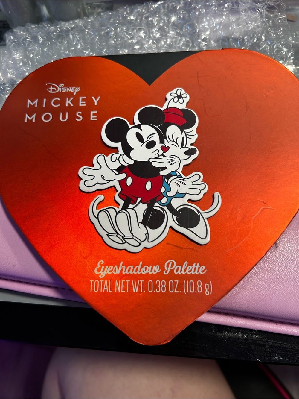 Disney Mickey Mouse Heart-Shaped Red & Black Eyeshadow Palette